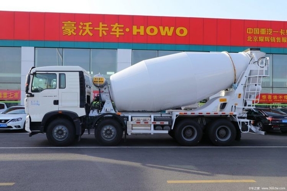Boutique 340HP HOWO T5G 8X4 7.7 Square Concrete Mixing Truck for Country Markets