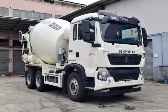 Manufacturing Plant HOWO T5G 340 Horsepower 6X4 5.99 Square Concrete Mixer Truck