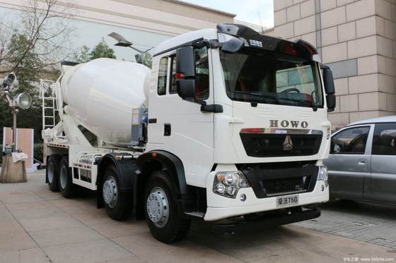 HOWO T5G 340HP 8X4 Square Concrete Mixer Truck with Euro 2/3/4/5 Emission Standard