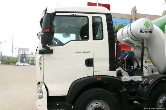 Building Material Shops Used SinotruK HOWO T5G 340HP 8X4 7.37 Square Concrete Mixer Truck