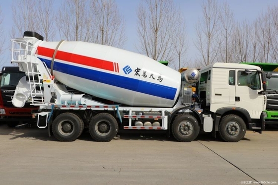 7.98 Square Concrete Mixer Truck with 6x4 8x4 Chassis Sinotruk HOWO TX 350 HP Diesel Fuel