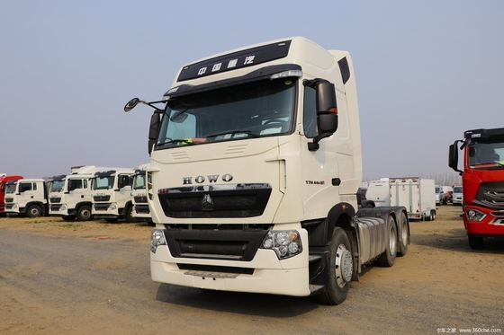 7100x2496x3958mm Boutique HOWO HOWO T7H 6*4 Tractor Truck with Manual Window