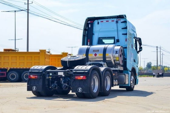 Shaanxi Qi Delong X6000 4*2 6*6 6*4 371 375 CNG LNG Traction Truck with Transmission