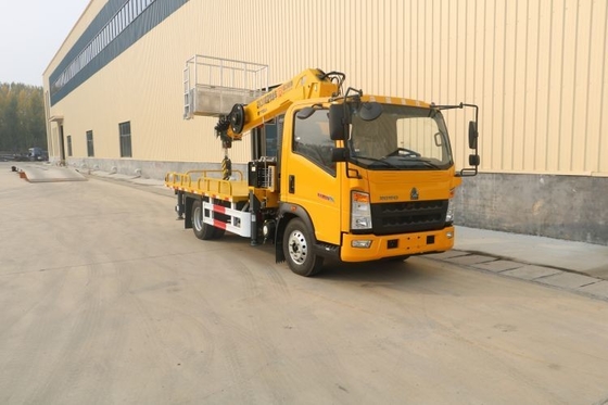 Horsepower 150hp Second-hand Boutique Howo 16m-30m Aerial Work Truck with Truck Crane