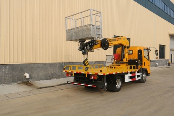 Horsepower 150hp Second-hand Boutique Howo 16m-30m Aerial Work Truck with Truck Crane