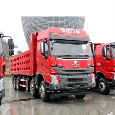 Second-Hand Dongfeng Liuqi Chenglong H70 8X4 375hp 8.6m Dump Truck with Combined Power