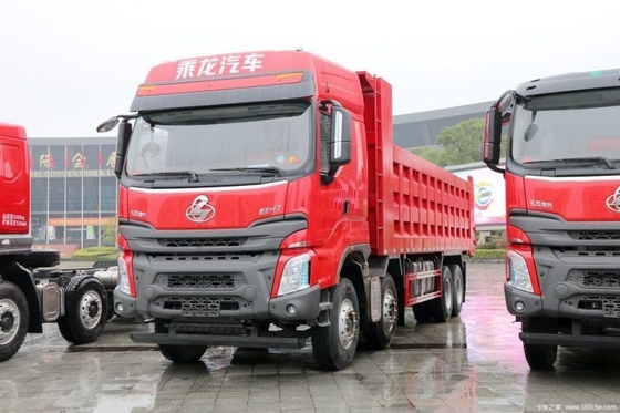 Second-Hand Dongfeng Liuqi Chenglong H70 8X4 375hp 8.6m Dump Truck with Combined Power