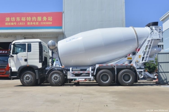 14000 Kg Popular SinotruK HOWO TX 340 Horsepower 8X4 7.5 Square Concrete Mixer Truck