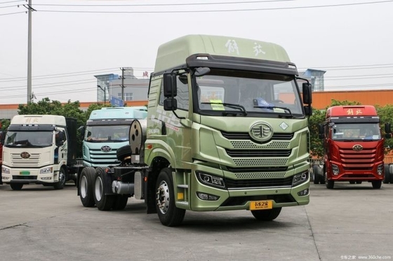Qingdao Jiefang JH5 heavy truck 480 HP 6X4 LNG tractor trucks with Cruise Control ACC