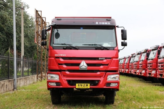 Touch Screen Used HOWO Heavy Truck 340 HP 6X4 5.6m Dump Trucks at for 2 Passengers
