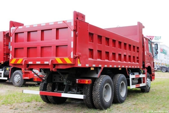 Touch Screen Used HOWO Heavy Truck 340 HP 6X4 5.6m Dump Trucks at for 2 Passengers