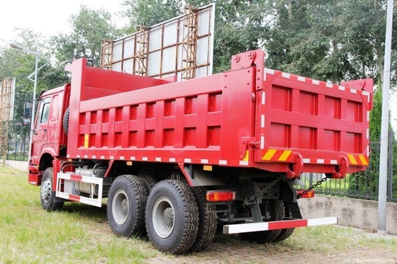 Touch Screen Used HOWO Heavy Truck 340 HP 6X4 5.6m Dump Trucks at for 2 Passengers