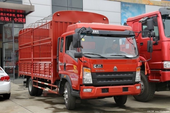 Sinotruk HOWO Commander 154 HP 4X2 Semi-Warehouse Grid Truck with 100-200L Fuel Tank