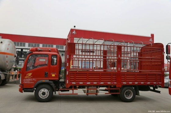 Sinotruk HOWO Commander 154 HP 4X2 Semi-Warehouse Grid Truck with 100-200L Fuel Tank