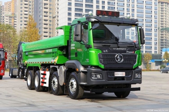 Euro 6 Emission Standard 23 Used Shacman Delong M3000S 350 HP 8x4 6.5m LNG Dump Truck