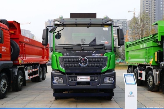 Euro 6 Emission Standard 23 Used Shacman Delong M3000S 350 HP 8x4 6.5m LNG Dump Truck