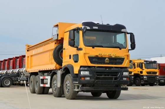 Automatic Air Conditioner 23 Sinotruk HOWO TX 440 HP 8X4 6.5m Dump Trucks for Used Trucks