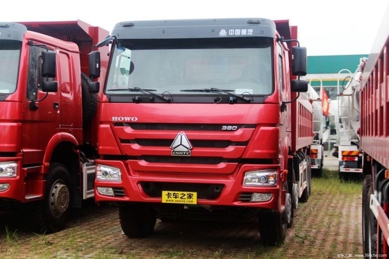 Sinotruk HOWO Heavy Truck 380 HP 8X4 7.8m Dump Trucks with Air Suspension Driver's Seat