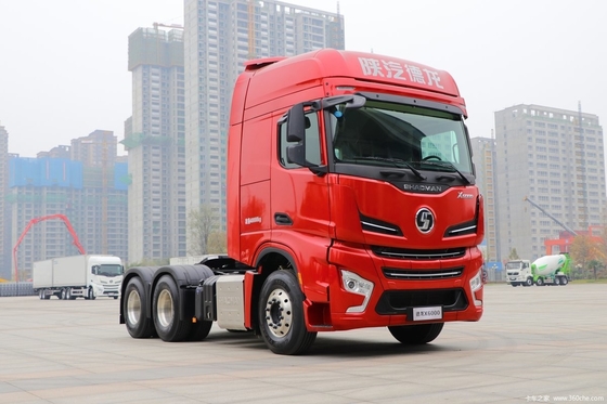 Shaanxi Auto X6000 560HP 6X4 Automatic Traction Truck Head with ≥600L Fuel Tank Capacity